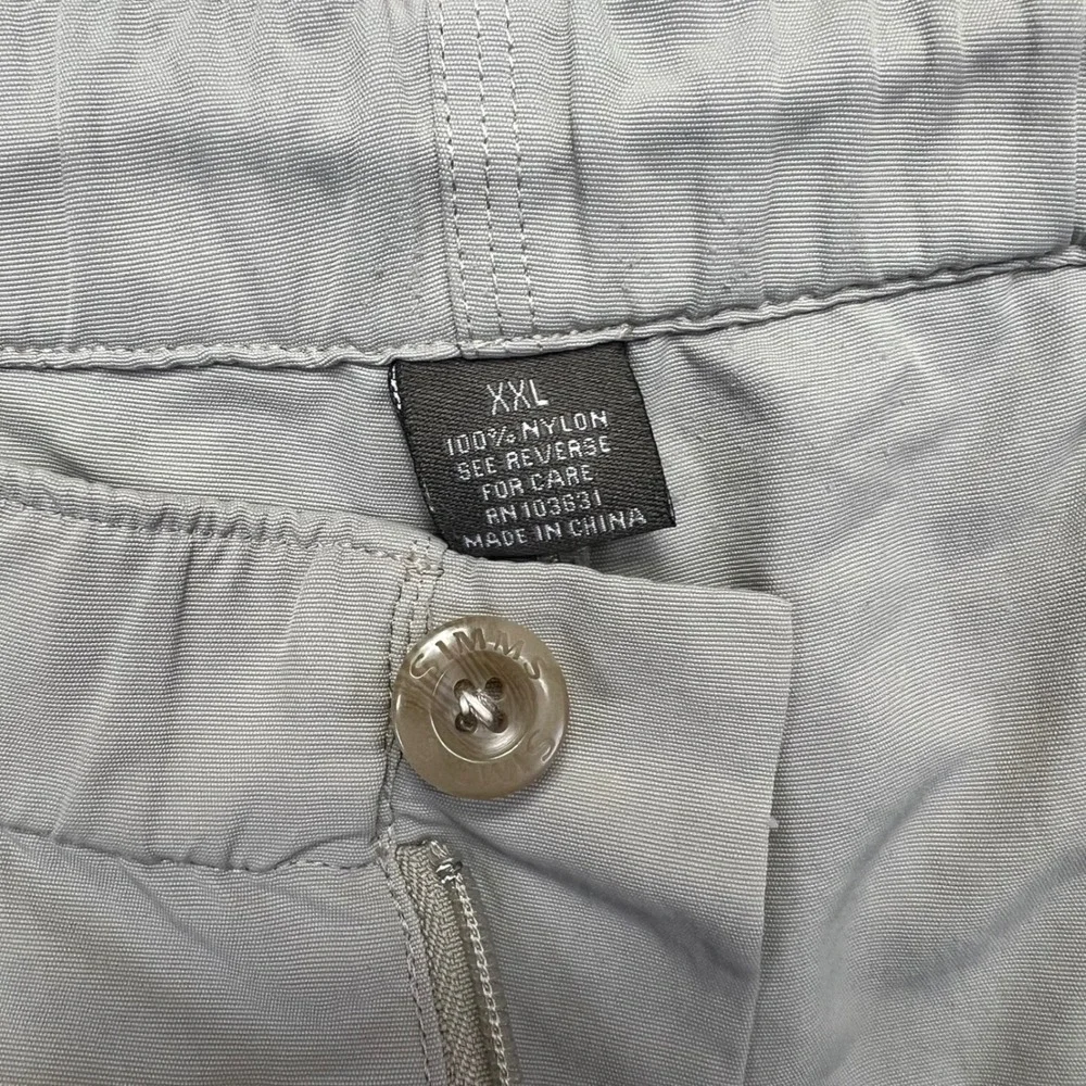 Simms Cargo Shorts Mens XXL Khaki Nylon Fishing Lightweight Utility‎ Gorpcore